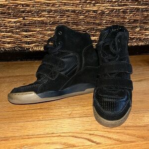 Ash wedge lace up sneakers